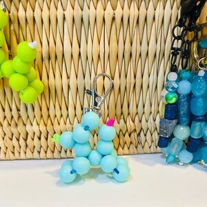 Balloon Dog Purse Charm or keychain in Turquoise